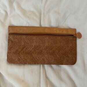 Ipsy Peach/Tan Cosmetic Bag